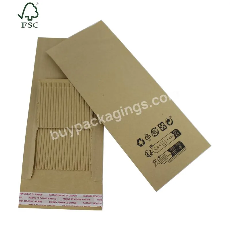 Biodegradable Kraft Paper Mailing Honeycomb Cushion Courier Mailer Padded Shipping Eco Friendly Corrugated Bubble Envelopes Bags