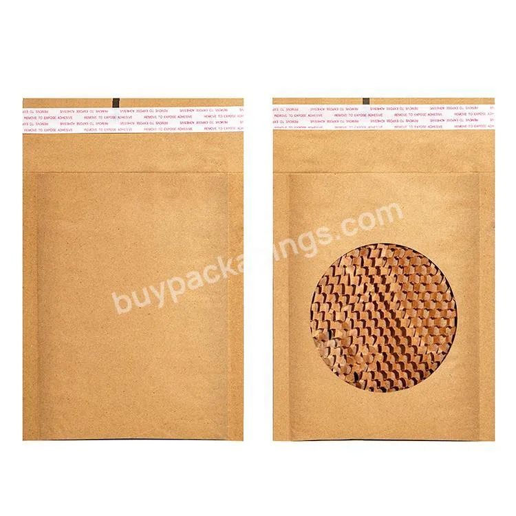 Biodegradable Kraft Paper Mailing Honeycomb Padded Mailer Wrap Express Shockproof Envelope Compostable Shipping Packaging Bags