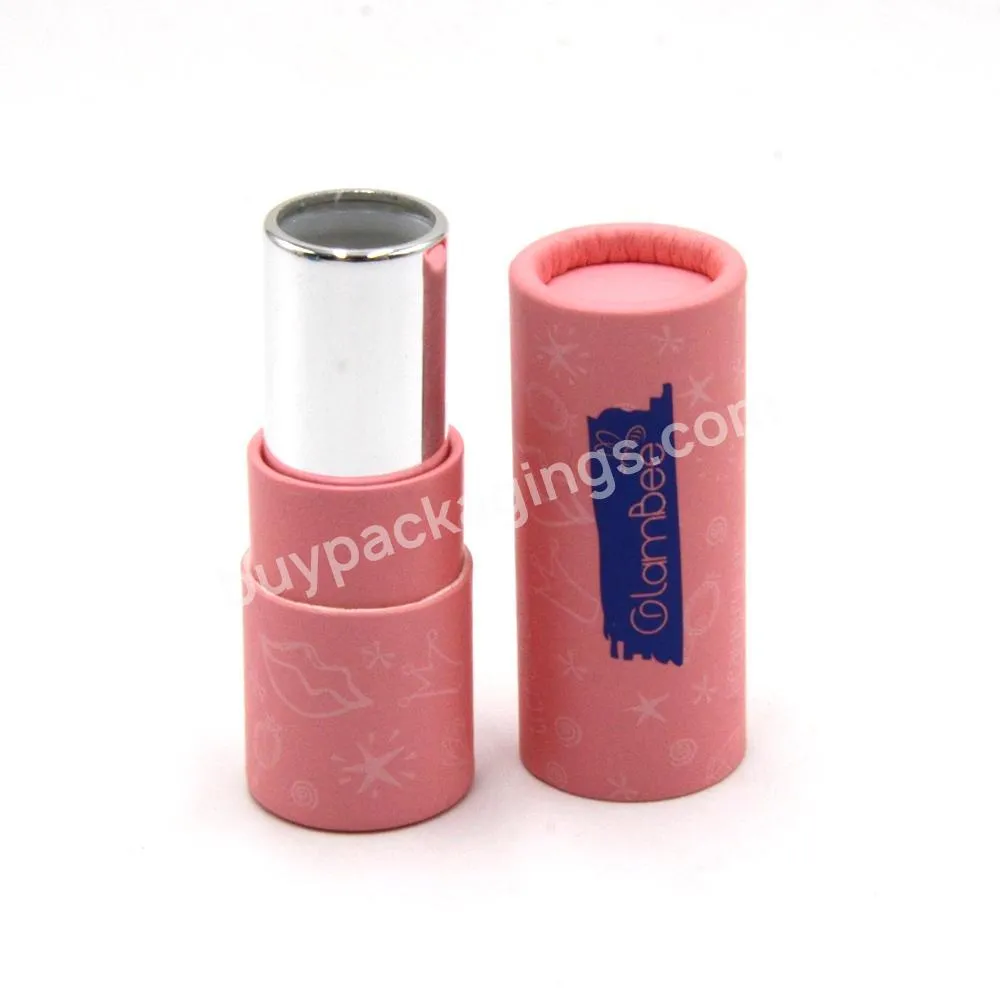 Biodegradable Lipstick Tubes Cardboardpaper Lip Balm Tube Eco Friendlypaper Twist Up Tubes For Lipstick Packaging