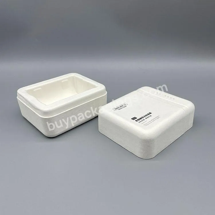Biodegradable Molded Bamboo Pulp Skincare Gift Pulp Box Packaging Pulp Tray For Cosmetics