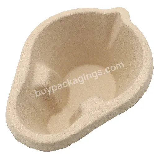 Biodegradable Nursing Molded Paper Pulp Measuring Jug I.3l For Hospitals Single Use Bowls Trays & Containers Fully Macerated