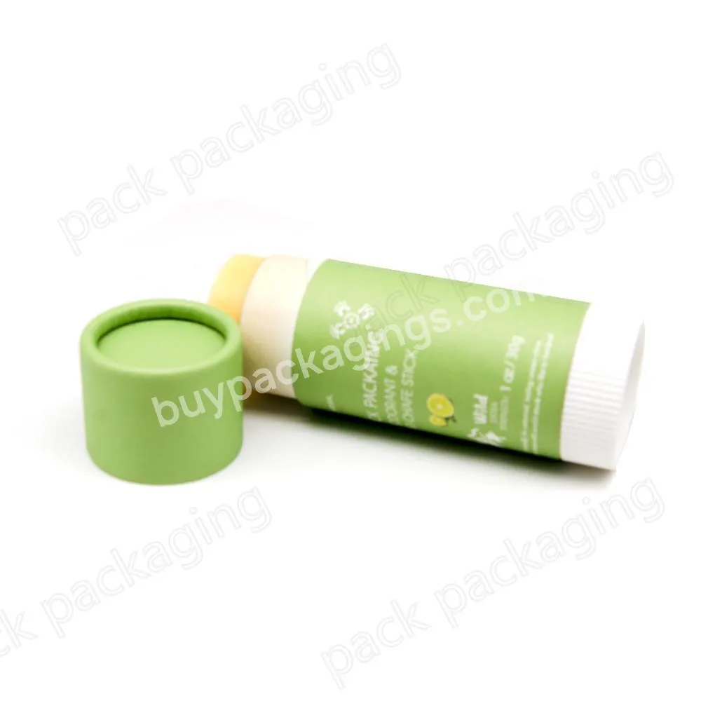 Biodegradable Paper Packaging Cosmetics Containers Twist Up Paper Tube for Deodorant Stick Eco Friendly