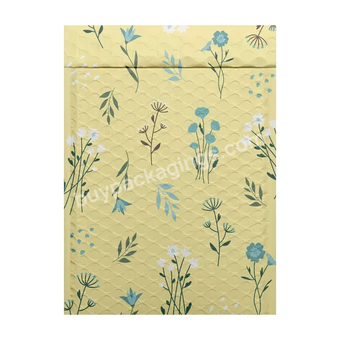 Biodegradable Paper Padded Envelope Beige Bubble Floral Mailing Bags Matte Poly Mailer Bag Eco Friendly Polymailer Custom - Buy Eco Friendly Polymailer Custom,Beige Bubble Floral Mailing Bags Matte Poly Mailer Bag,Biodegradable Paper Padded Envelope.