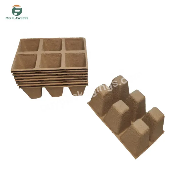 Biodegradable Paper Pulp 6 Cells Nursery Seeding Starter Pots Tray For Garden Planting Seedlings Sow And Growing Lawn Kit - Buy Pulp Seed Starter,Biodegradable Seed Pot Trays Seedling Garden Germination Recycled Nursery Pots Molded Pulp Agriculture I