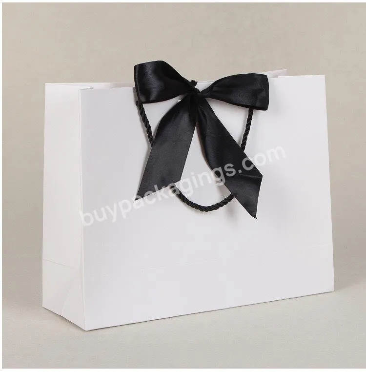 Biodegradable Paper Resealable Black Bag Aluminium Foil Lined Paper Bags Small White Gloss Paper Bags With Handles