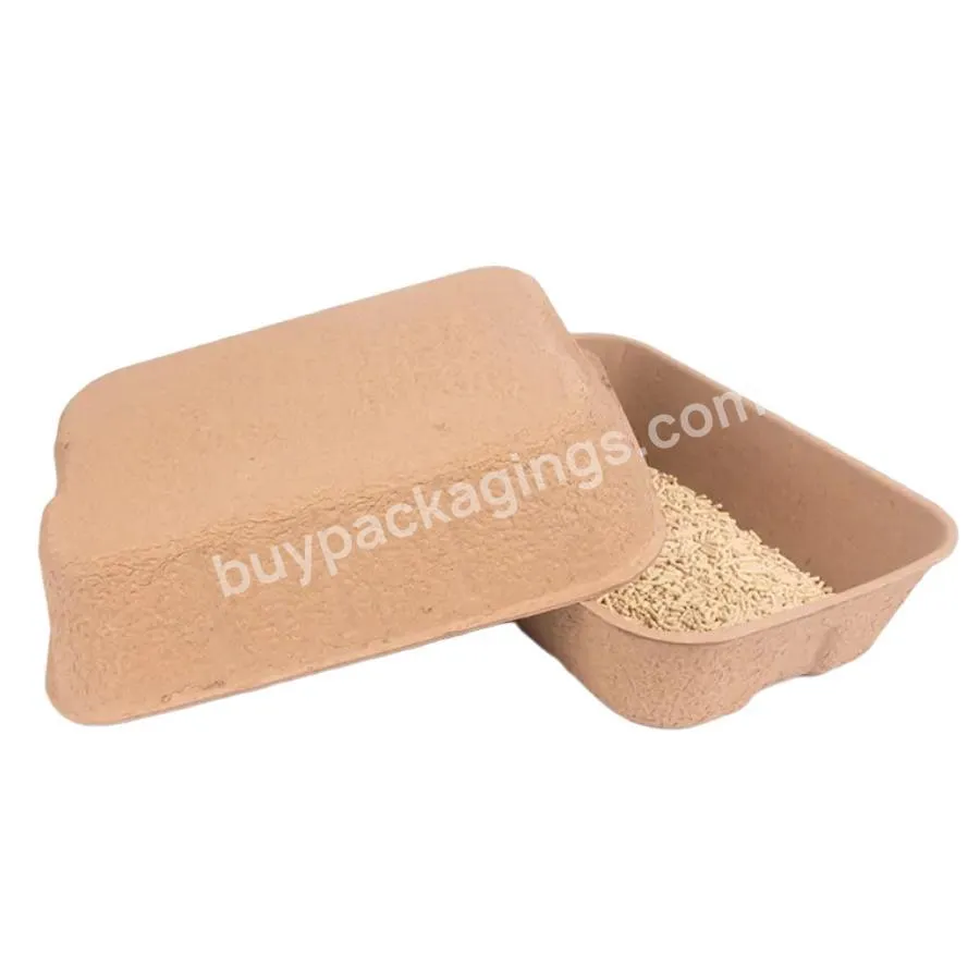 Biodegradable Plant Pot Portable Travel Closed Cat Scoop Free Litter Tray Box With Cover - Buy Biodegradable Cat Scoop Free Litter Tray Box,Portable Cat Litter Box With Cover,Travel Portable Cat Litter Box.