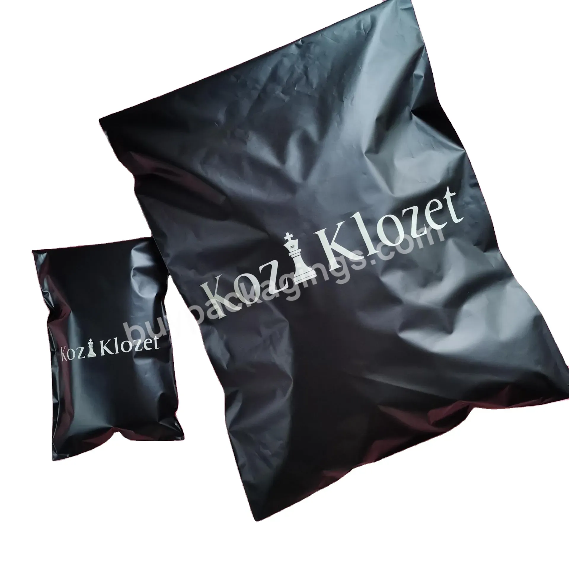 Biodegradable Poly Mailer Bag Black Packaging Shipping Plastic Envelope Waterproof Logistics Courier