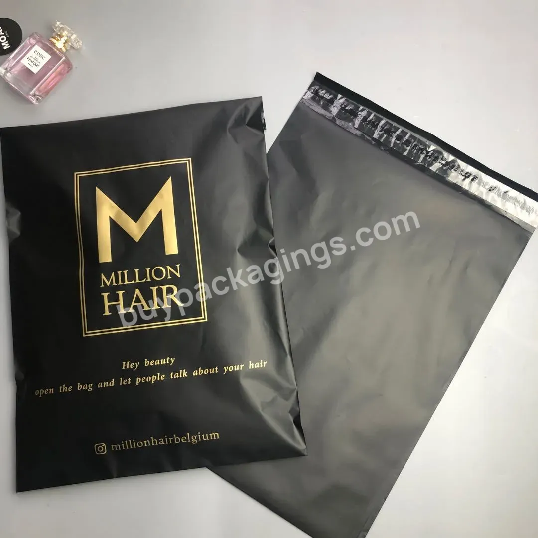 Biodegradable Poly Mailer Bag Black Packaging Shipping Plastic Envelope Waterproof Logistics Courier