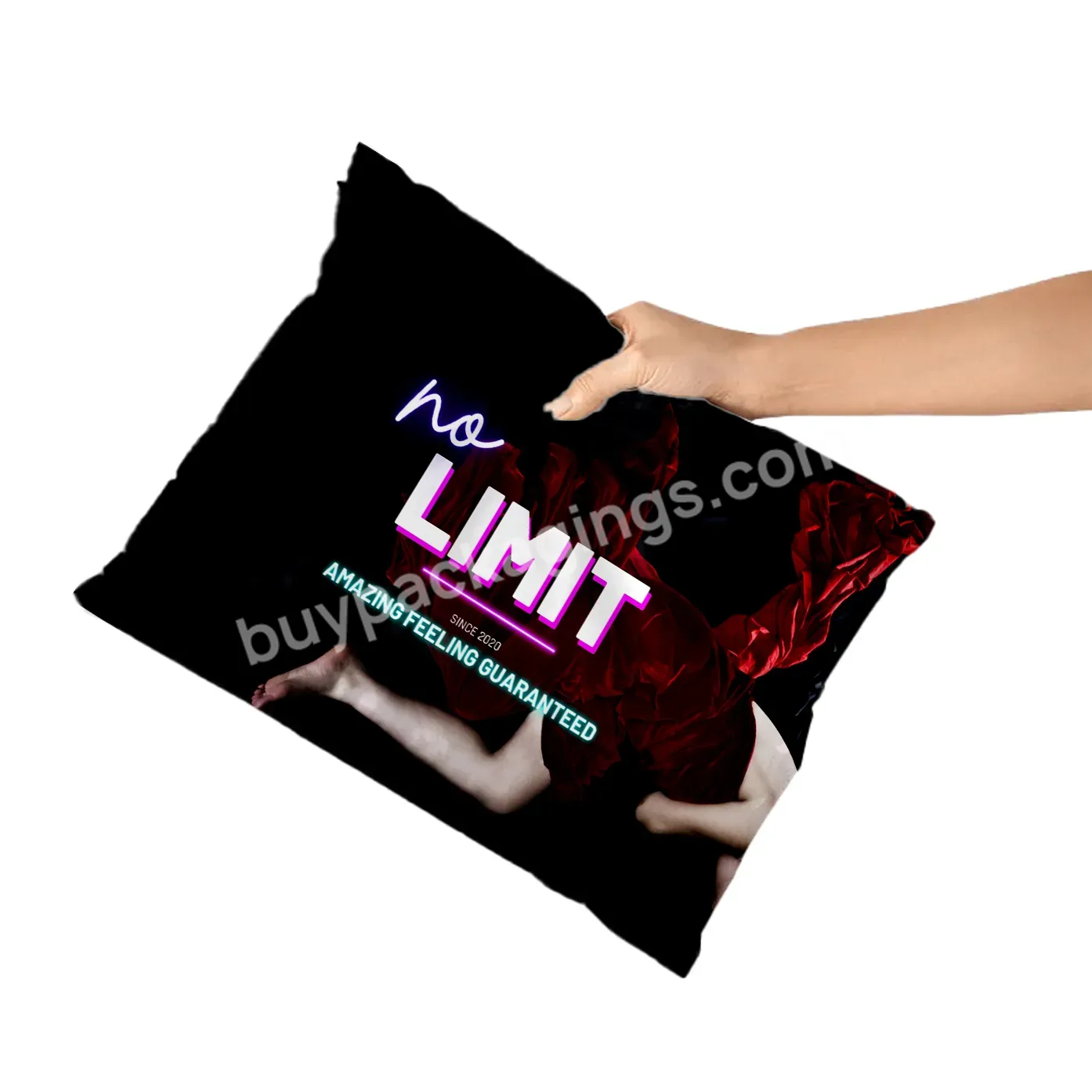 Biodegradable Poly Mailers Custom Printed Mailing Express Bag With Logo Eco Friendly Red Matte