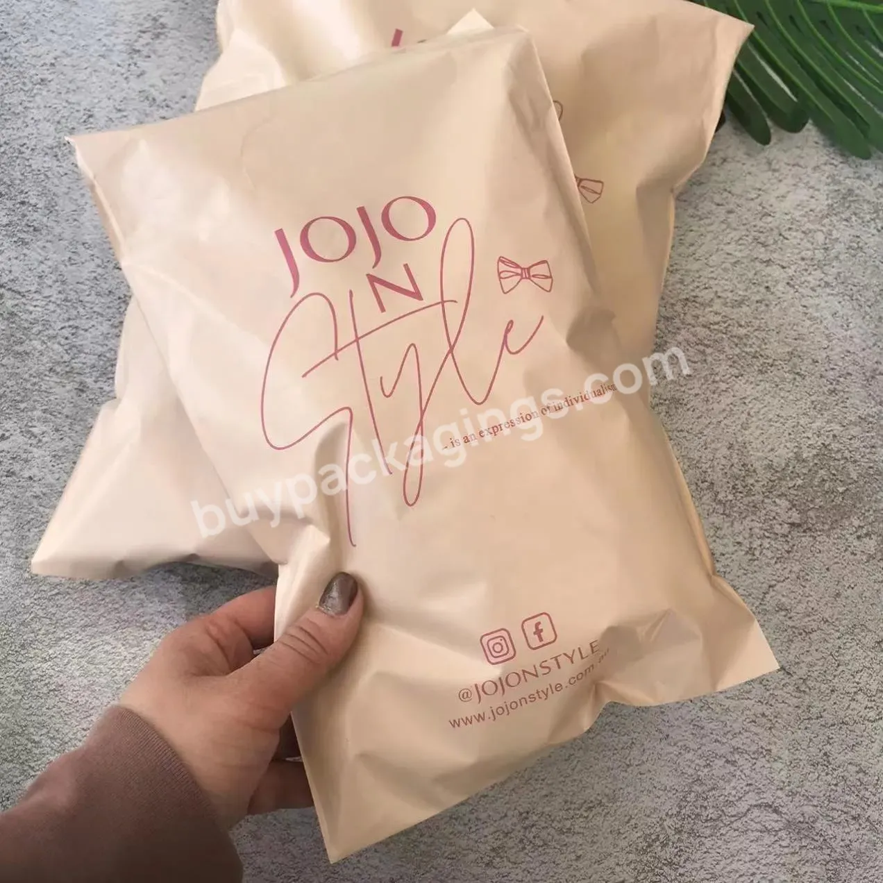 Biodegradable Poly Mailers Nude Matte Custom Poly Mailer Bags Mailing Bags Poly Mailers - Buy Biodegradable Bags,Custom Logo Mailer Bag,Custom Logo Degradable Bags.