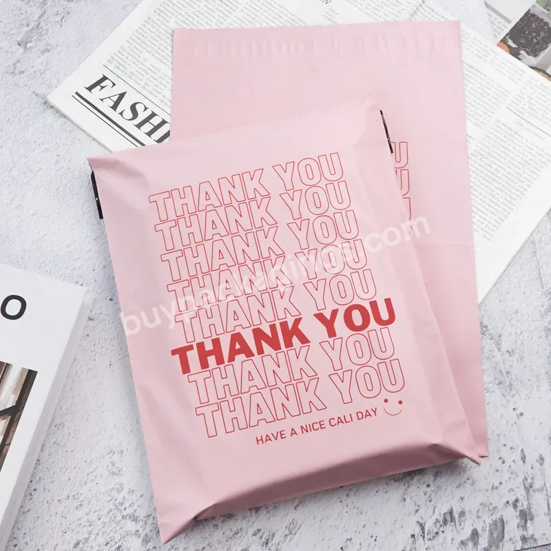 Biodegradable Reusable Matte Pink Thank You Hot Sale Brand Polybag Plastic Mailing Mailer Poly Bag - Buy Thank You Mailer Bag,Hot Sale Brand Polybag Plastic,Reusable Mailing Mailer Poly Bag.