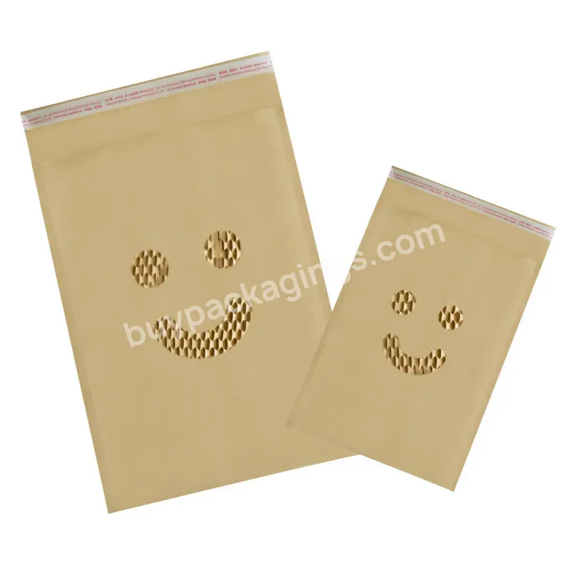 Biodegradable Self-seal Cushioned Protective Mailing Bags New Product Eco-friendly Honeycomb Paper Padded Envelopes