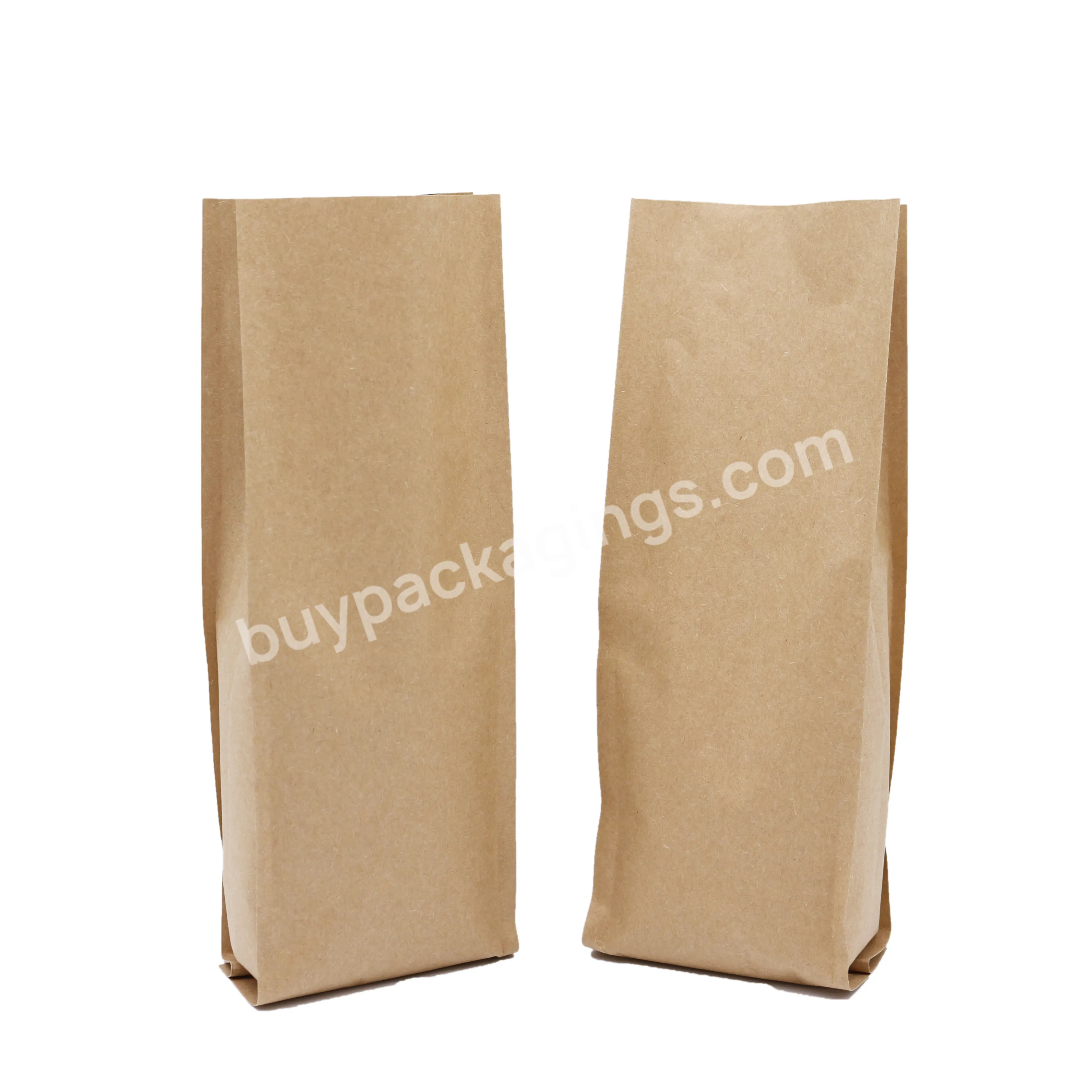 Biodegradable Side Gusset Brown Kraft Paper Bags