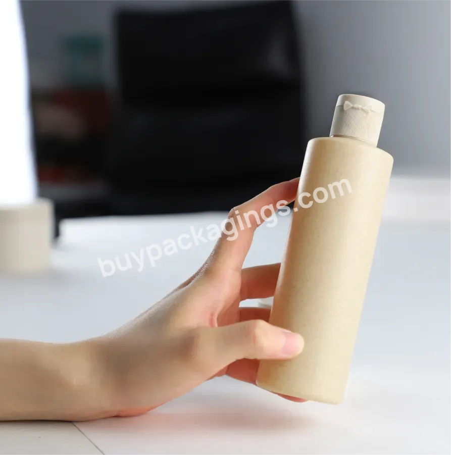 Biodegradable Sugarcane 500 Ml Wheat Straw Spray Plastic Bottle Skin Care Cosmetic Plotion Packaging Jar Containers Bottle