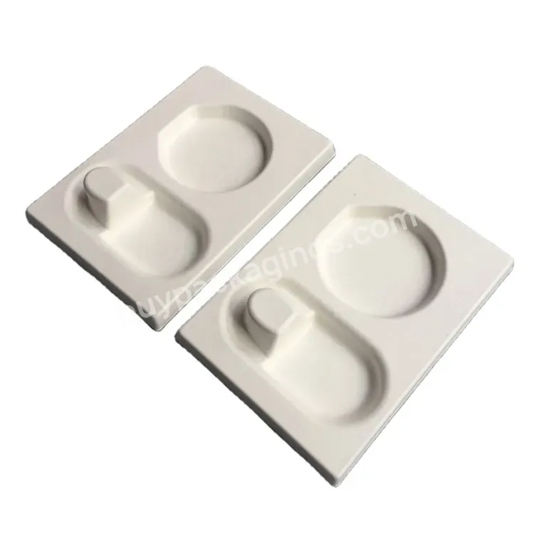 Biodegradable Sugarcane Wet Press Molded Pulp Packaging Tray Cosmetics Inner Tray Molded Pulp Tray Manufacturer - Buy Molded Pulp Tray Manufacturer,Molded Pulp Packaging Tray,Biodegradable Sugarcane Tray.