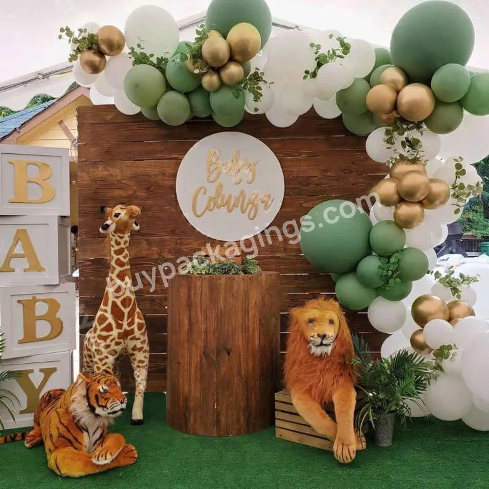 Birthday Backdrop Kit Ballon Anniversair Party Supplies Decorations Balloons Green Balloon Garland Gender Reveal Decorations