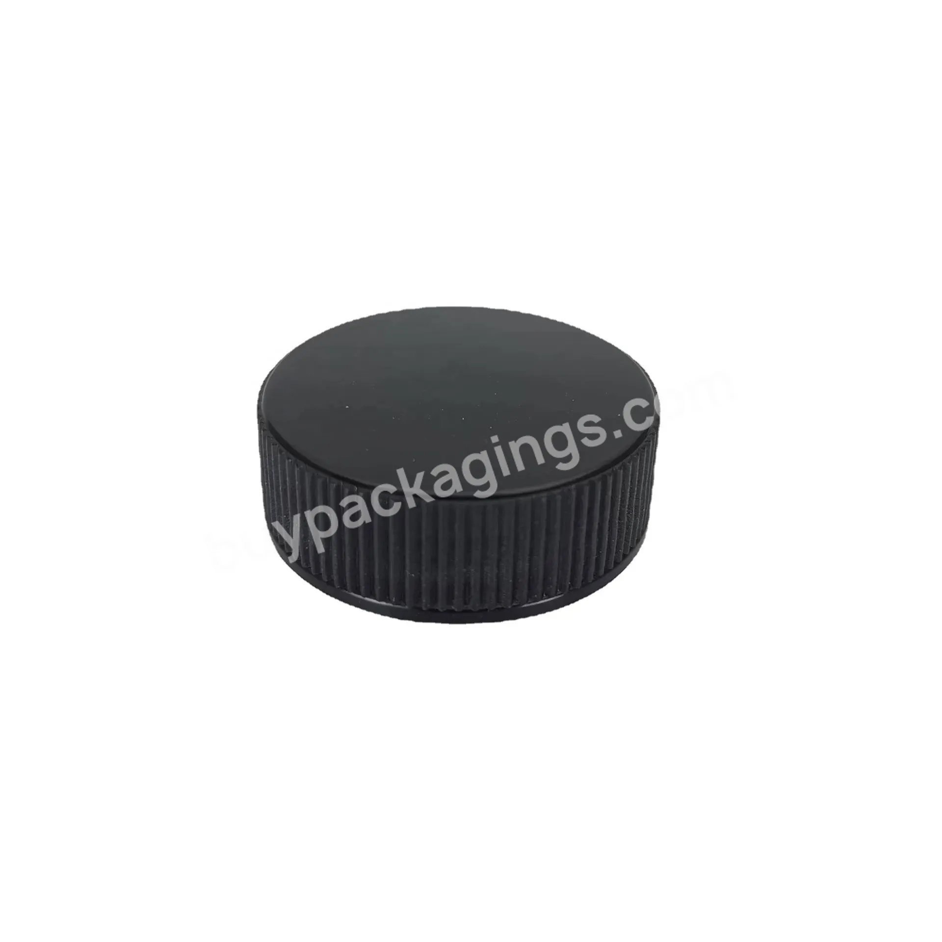 Black 32mm 32/400 Plastic Pp Ribbed Screw Cap Lids