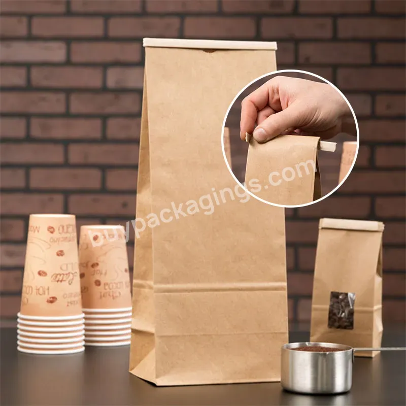 Black Aluminum Foil Biodegradable Blank Coffee Packaging Bags