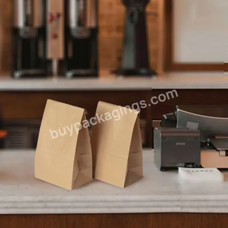 Black Aluminum Foil Biodegradable Blank Coffee Packaging Bags