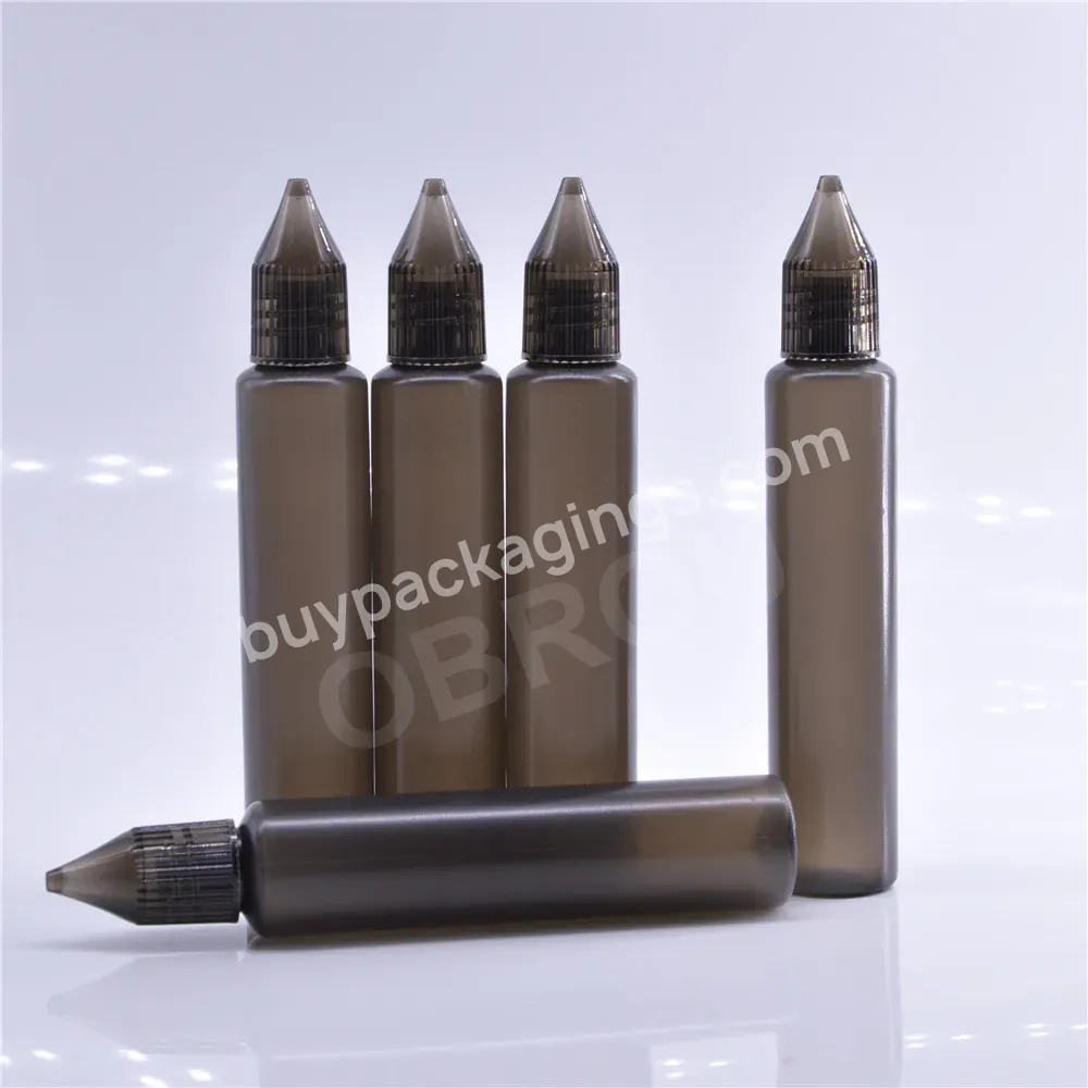 Black Bottle Dropper 30ml For Hair Oil White Pen Shape Squeeze Oil Drop Bottle 10ml 15ml 30ml With Screw Cap Wholesale