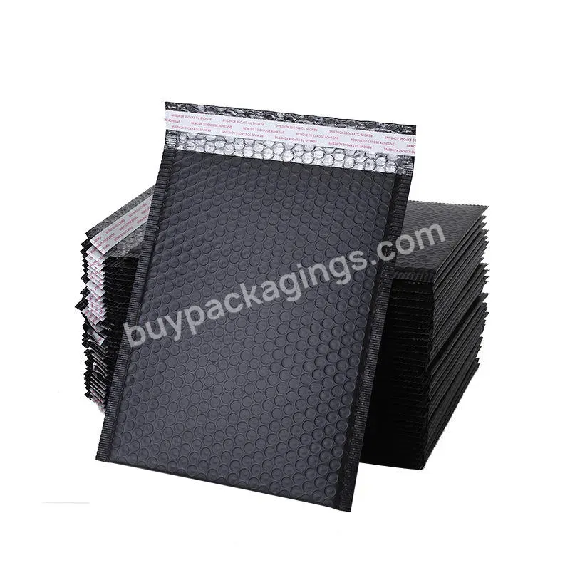 Black Bubble Mail Bags Large Bubble Waterproof Paper Mailer Bag Customized Black Bubble Poly Mailing Bags