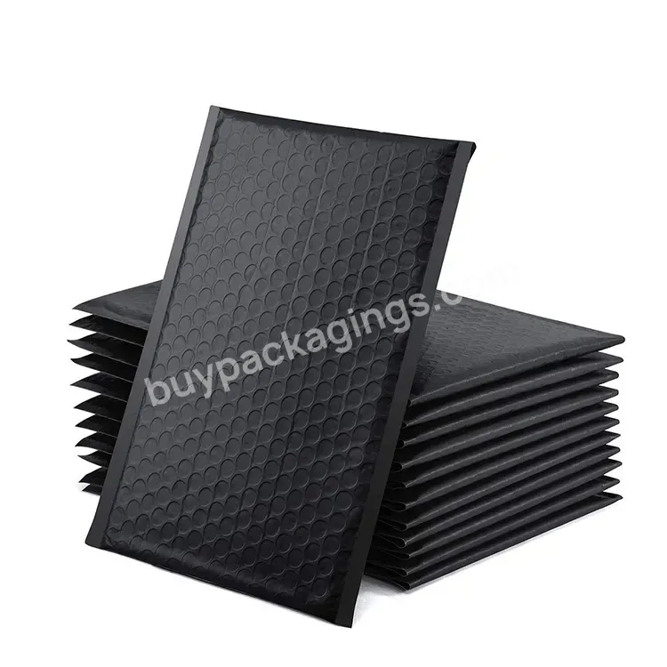 Black Bubble Mailing Bag High Quality Bubble Polymailer Bubble Mailer Postage Bags Waterproof Custom Envelope Packaging Shock