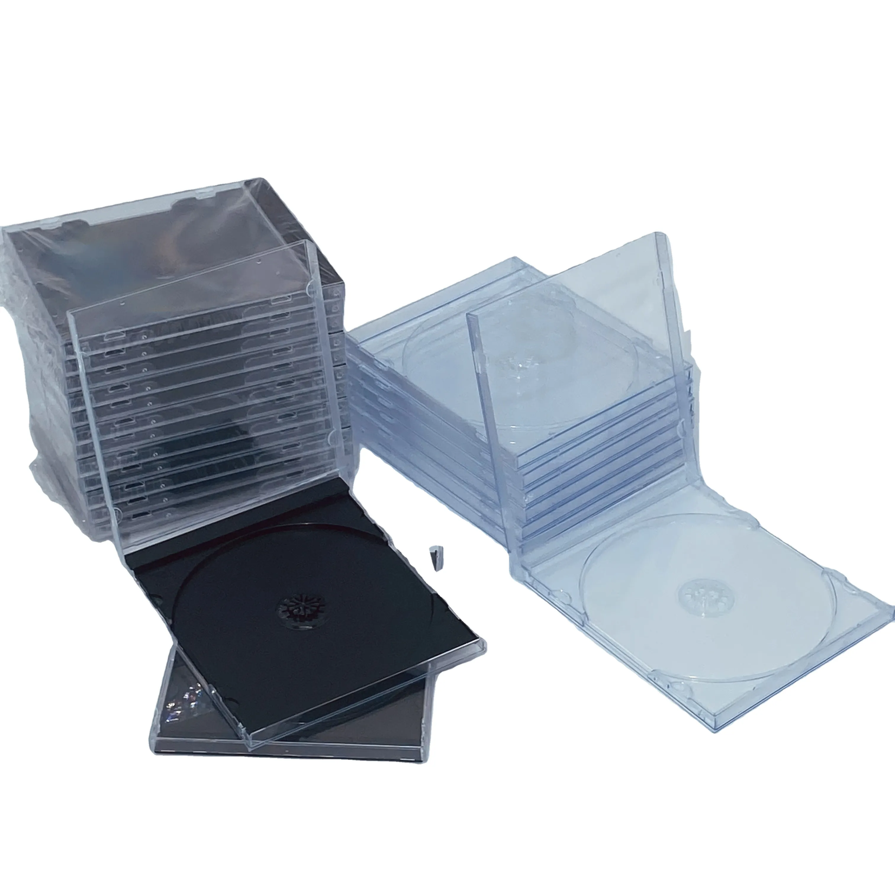 Black CD box inserts cover wedding CD box inserts hard plastic VCD box