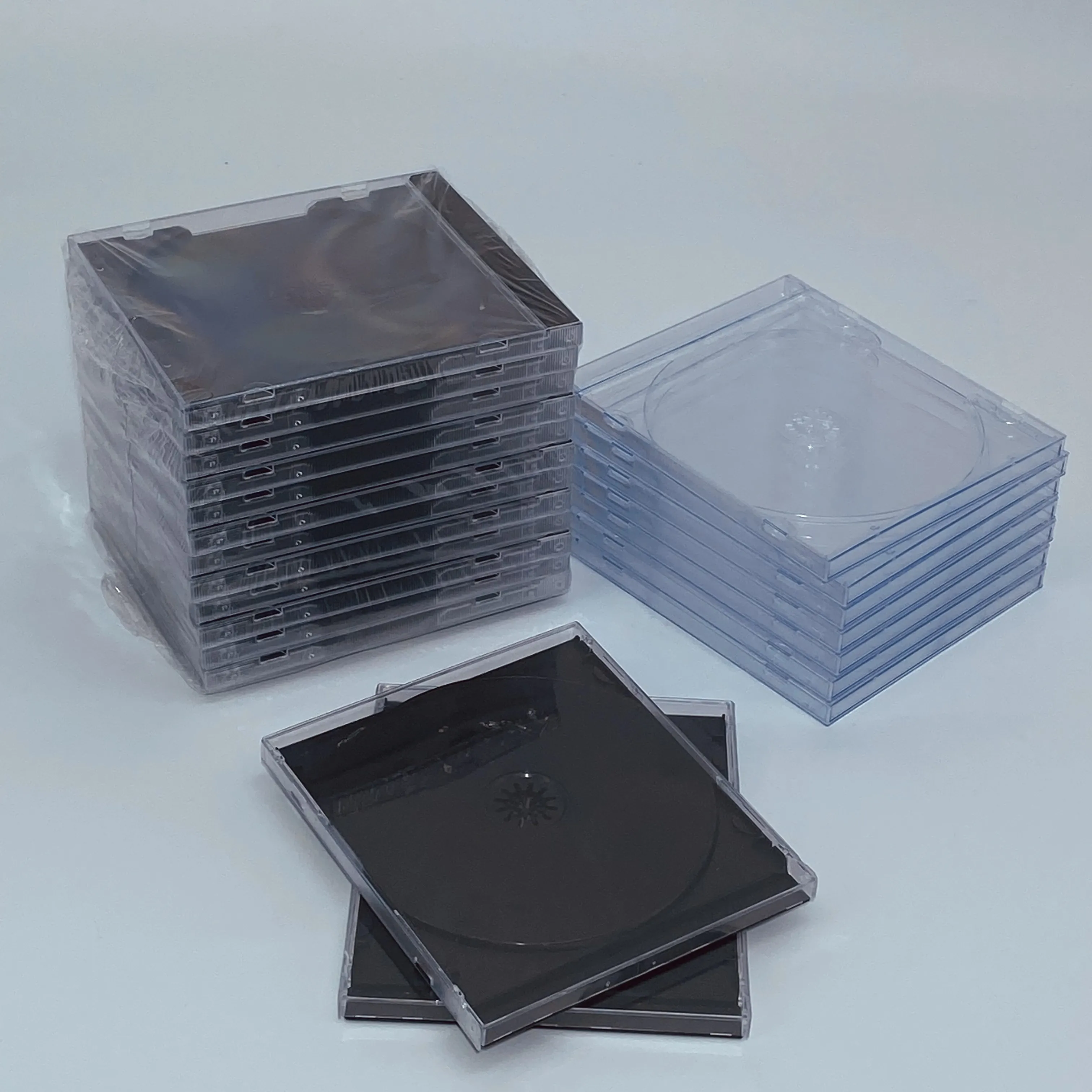 Black CD box inserts cover wedding CD box inserts hard plastic VCD box