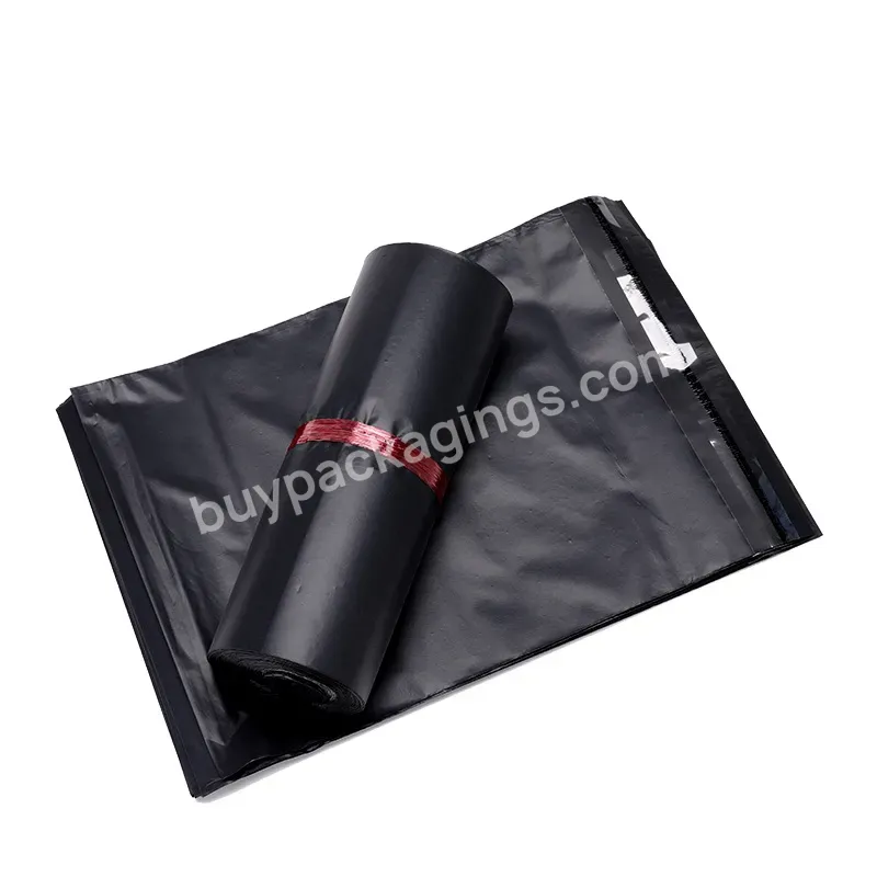 Black Cheap Recycled E Commerce Express Poly Plastic Satchel Postage Mailer Courier Mailing Bags For Clothes