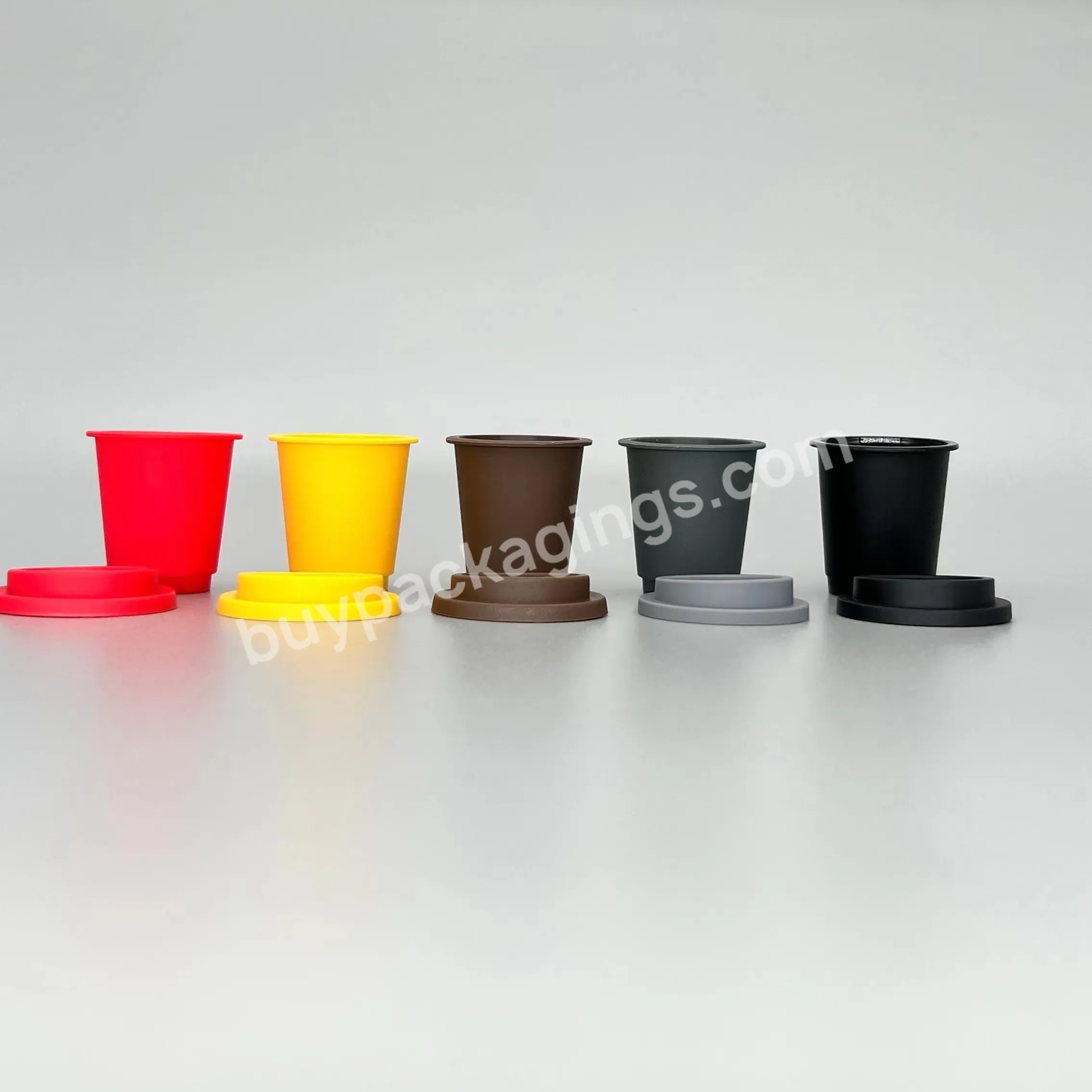 Black Coffee Container For Capsule Coffee Portable Freezedried Cup Portable Packaging Cup - Buy Coffee Pods Capluse Cup,Aluminum Coffee Pods Cup,Italian Espresso Pods Coffee.