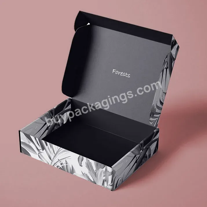 Black Colorful Hot-selling Custom Cardboard Clothing Logo Mailer Box