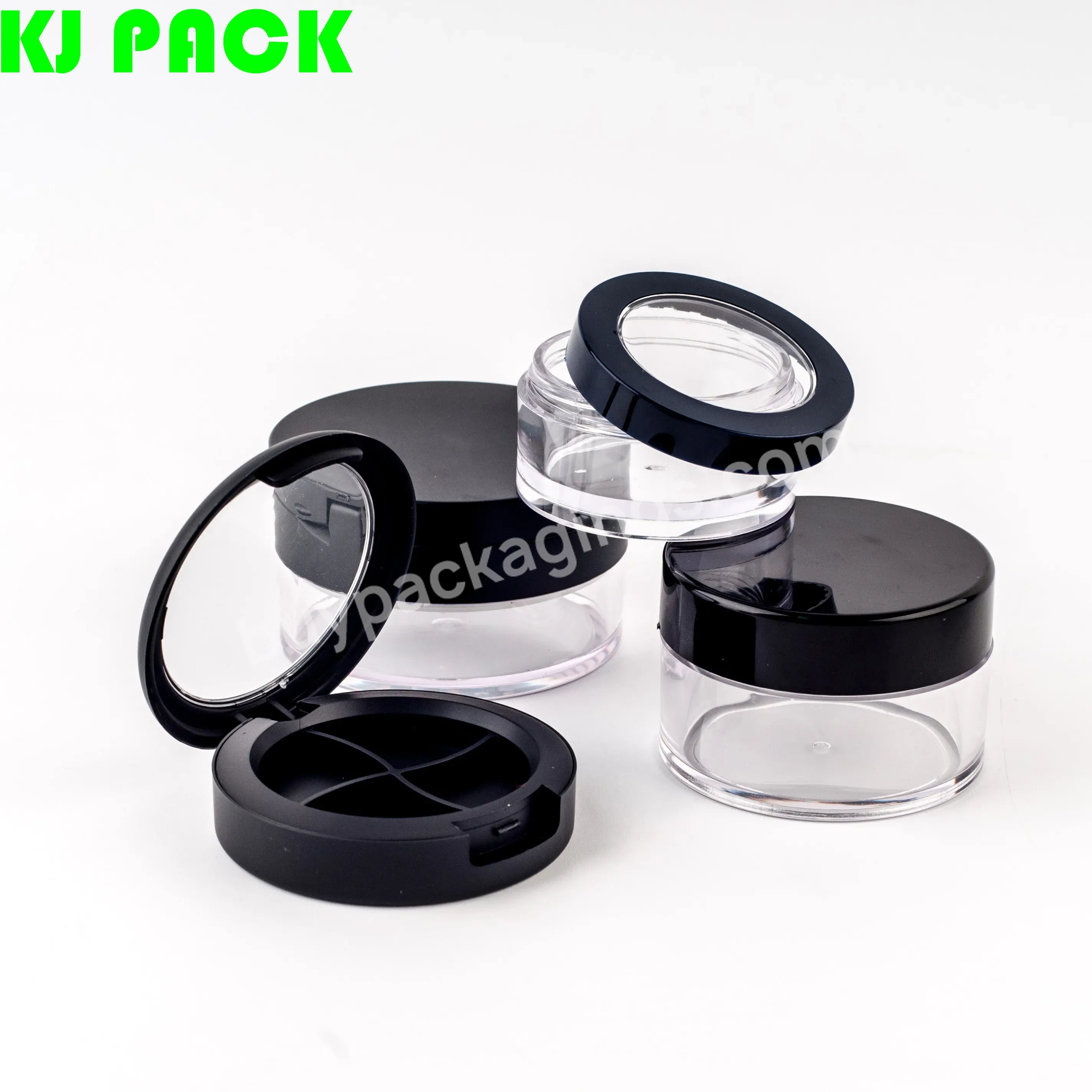 Black Cover Clear Transparent Plastic Powder Cartridges Are Suitable For All Products Packing Plastic Custom