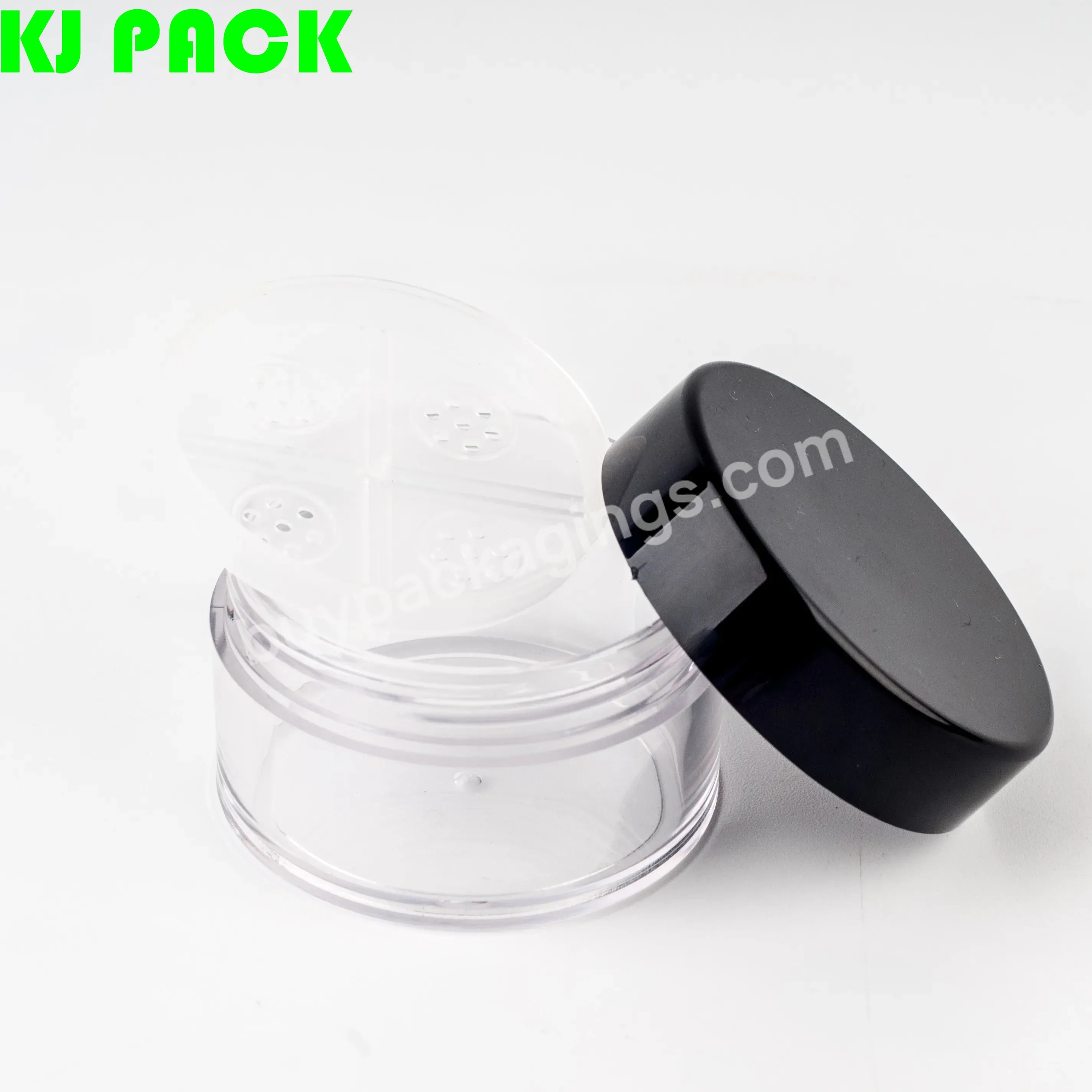 Black Cover Clear Transparent Plastic Powder Cartridges Are Suitable For All Products Packing Plastic Custom