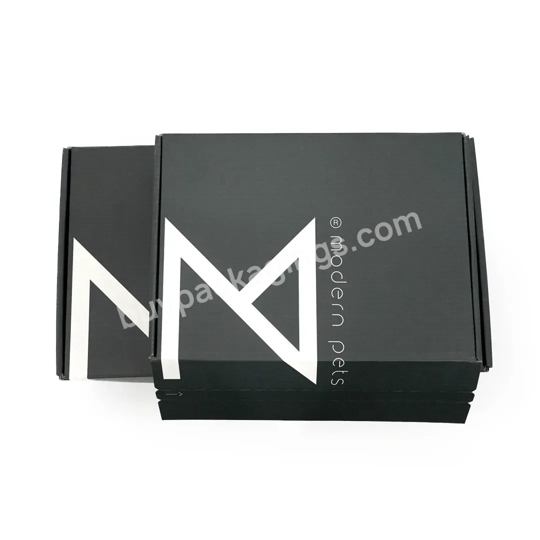 Black Custom Colored Boxes Logo Clothing Poly Cosmetic Flat Mailer Box