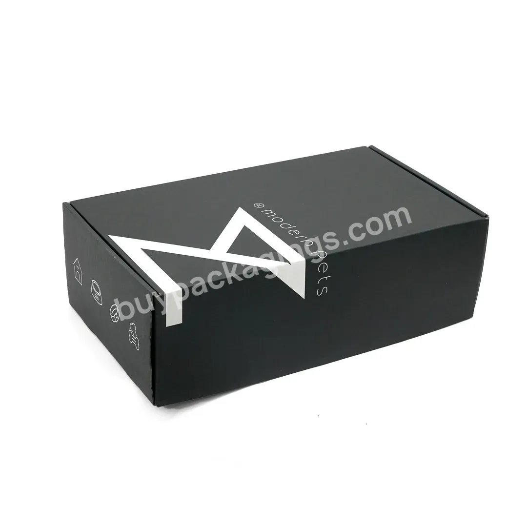 Black Custom Design Printed Paper Clothing Free Samples Mailer Shipping Boxes With Logo Packaging