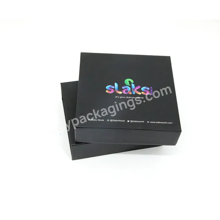 Black Custom Logo Magnetic Premium Luxury Recyclable Rigid Box