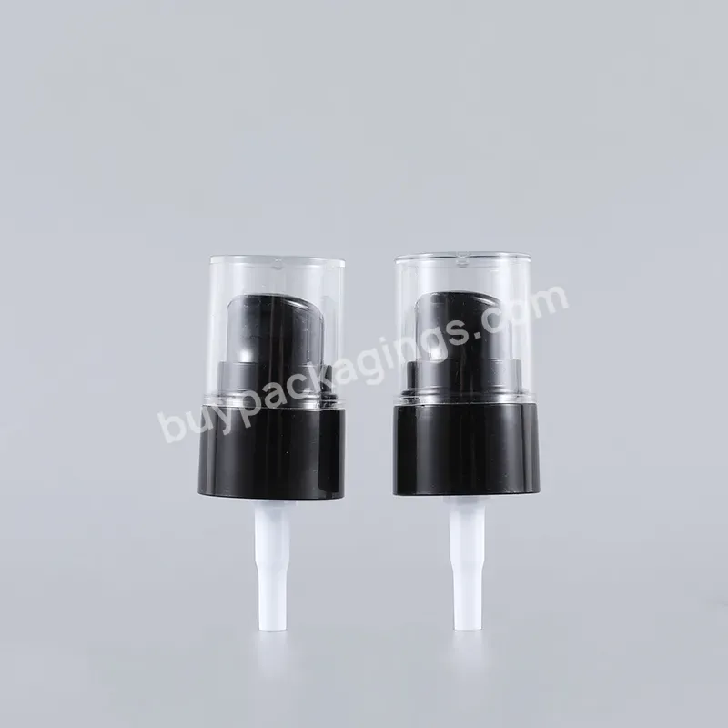 Black Custom Plastic Pp Cosmetic Liquid Soap Cream Bottle Face Lotion Dispenser Cream Pump With Cover