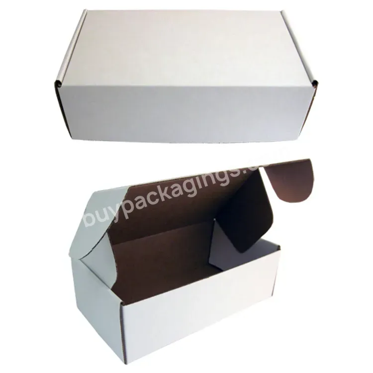 Black Custom Printed Mail Carton Clothing Packaging Shipping Corrugated Box
