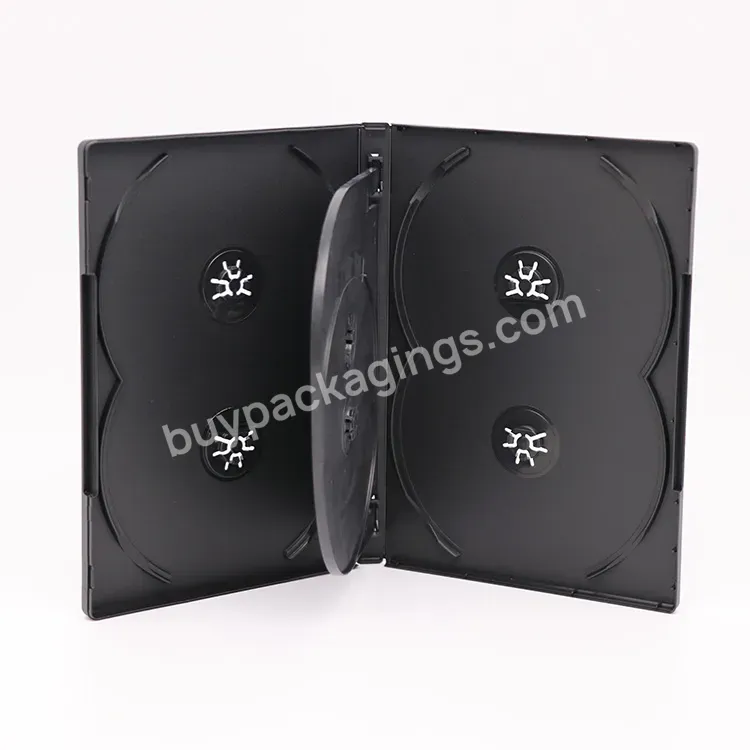 Black Empty Cd Dvd Box Plastic Cd Cases Box Standard Pp Cd Dvds Case Holder Multi Box