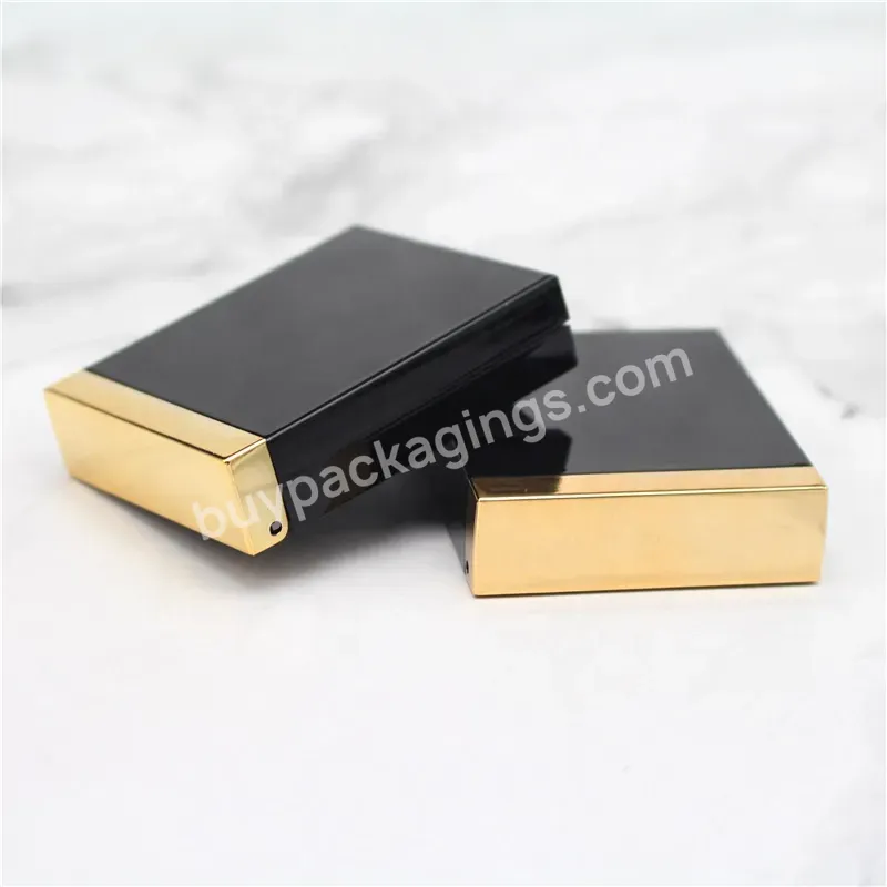 Black Empty Magnetic Eyeshadow Box Tray With Mirror Square Aluminum 2020 Popular Luxury Eye Shadow Eyeshadow Palette Cosmetics