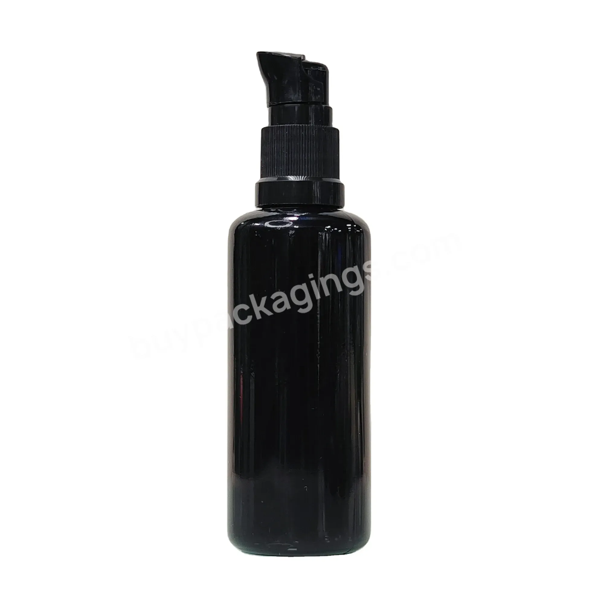 Black Glass Bottle Uv 10ml 15ml 30ml 50ml 100ml Essential Oil Bottles Violet Glass Dropper Bottle