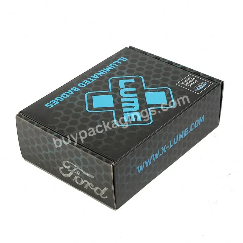 Black Kraft Corrugated Cardboard Paper Box Packaging Mailer Postal Shipping Box