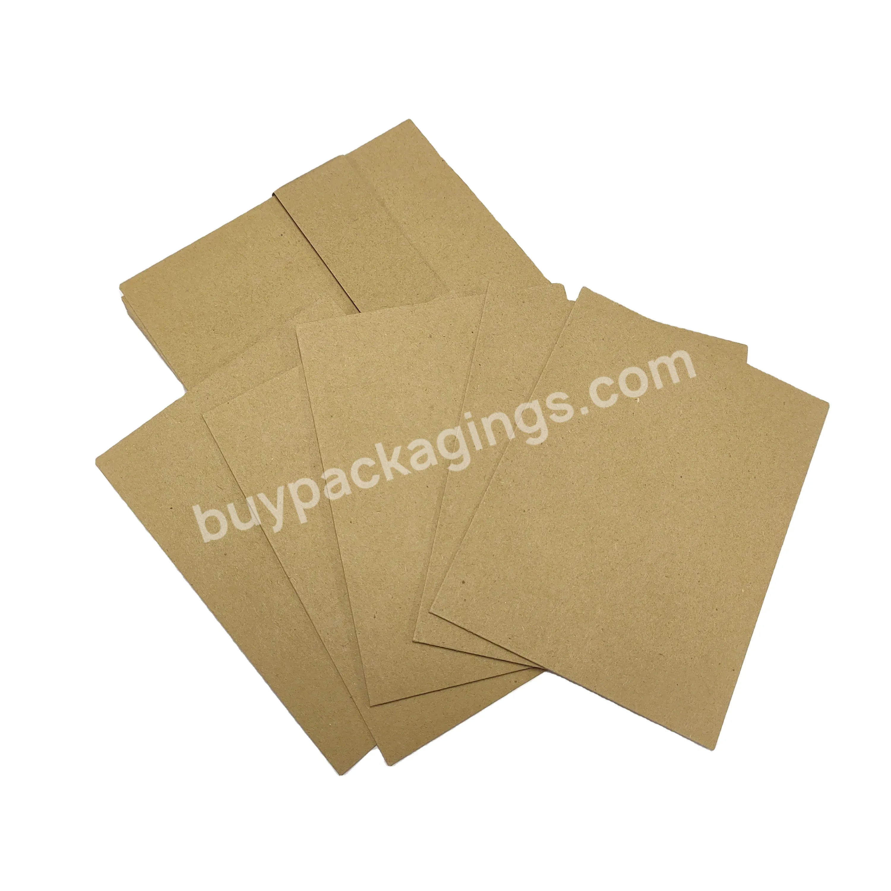 Black Kraft Paper Envelope Custom Label For Business Card Packaging