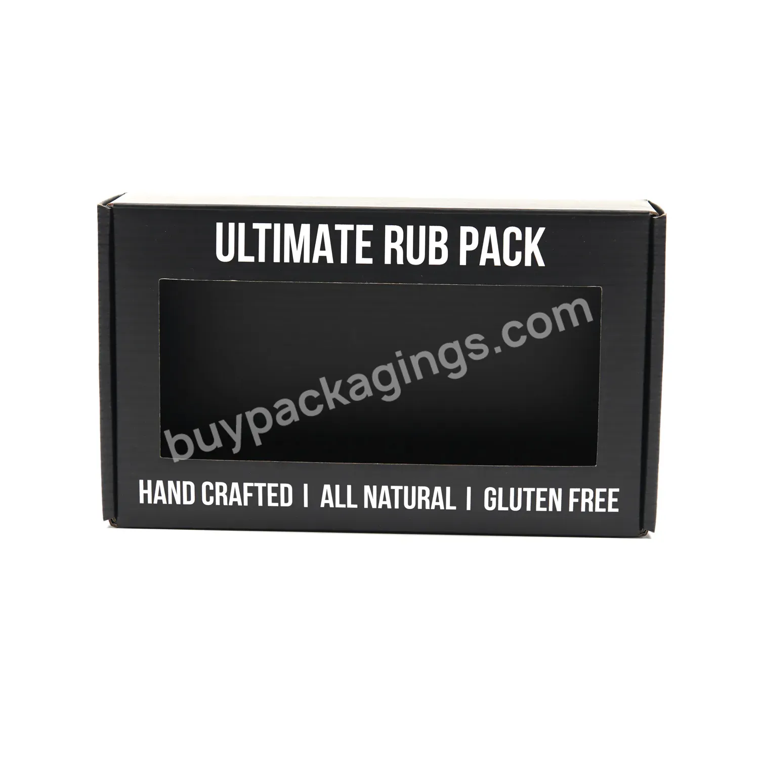 Black New Design Coated Paper Box For Products Packing With Window