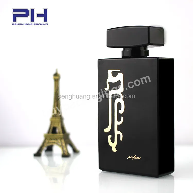 Black Perfume Bottle 100ml Perfume Empty Glass Bottle