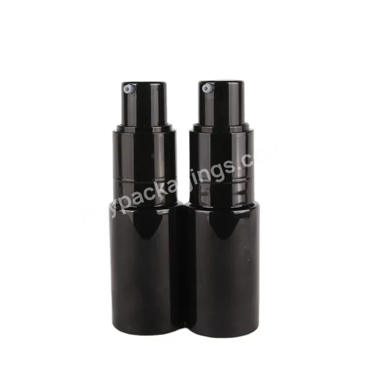 Black Pet Plastic Cosmetic Powder Spray Pump Bottle 35ml
