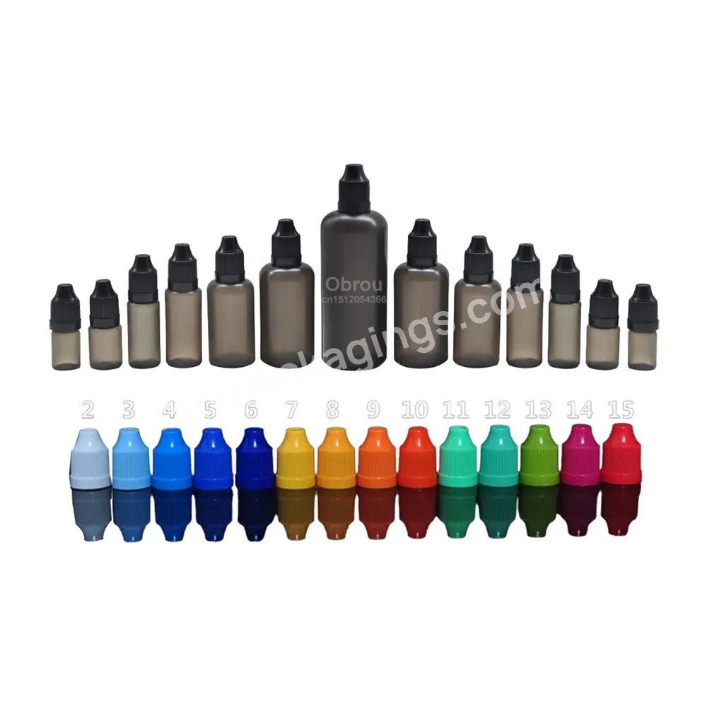 Black Plastic Oil Dropper Bottles 5ml 10ml 20ml 30m 50ml 60ml 100ml 120ml Plastic Eye Drop Bottle With Childproof Cap - Buy Plastic Dropper Bottle 50ml,Plastic Dropper Bottles 20ml,Plastic Dropper Bottle 15ml.