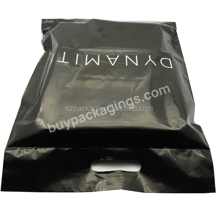 Black Poly Mailer Bag With Handle - Buy Plastic Mail Bag Shoes Size,Black Poly Mailer,Garment Poly Bag.