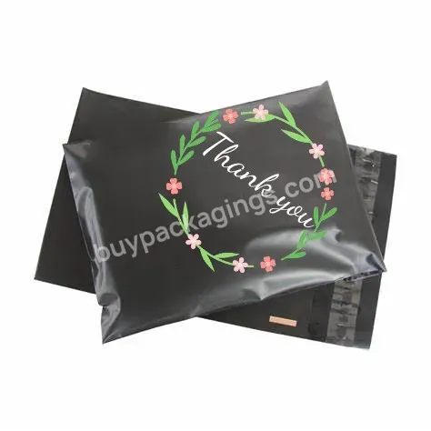 Black Pvc Large Green 78 Inch Thank You Black Printed Logo Custom Cloth Compostable Poly Mailer Bag Eco-friendly