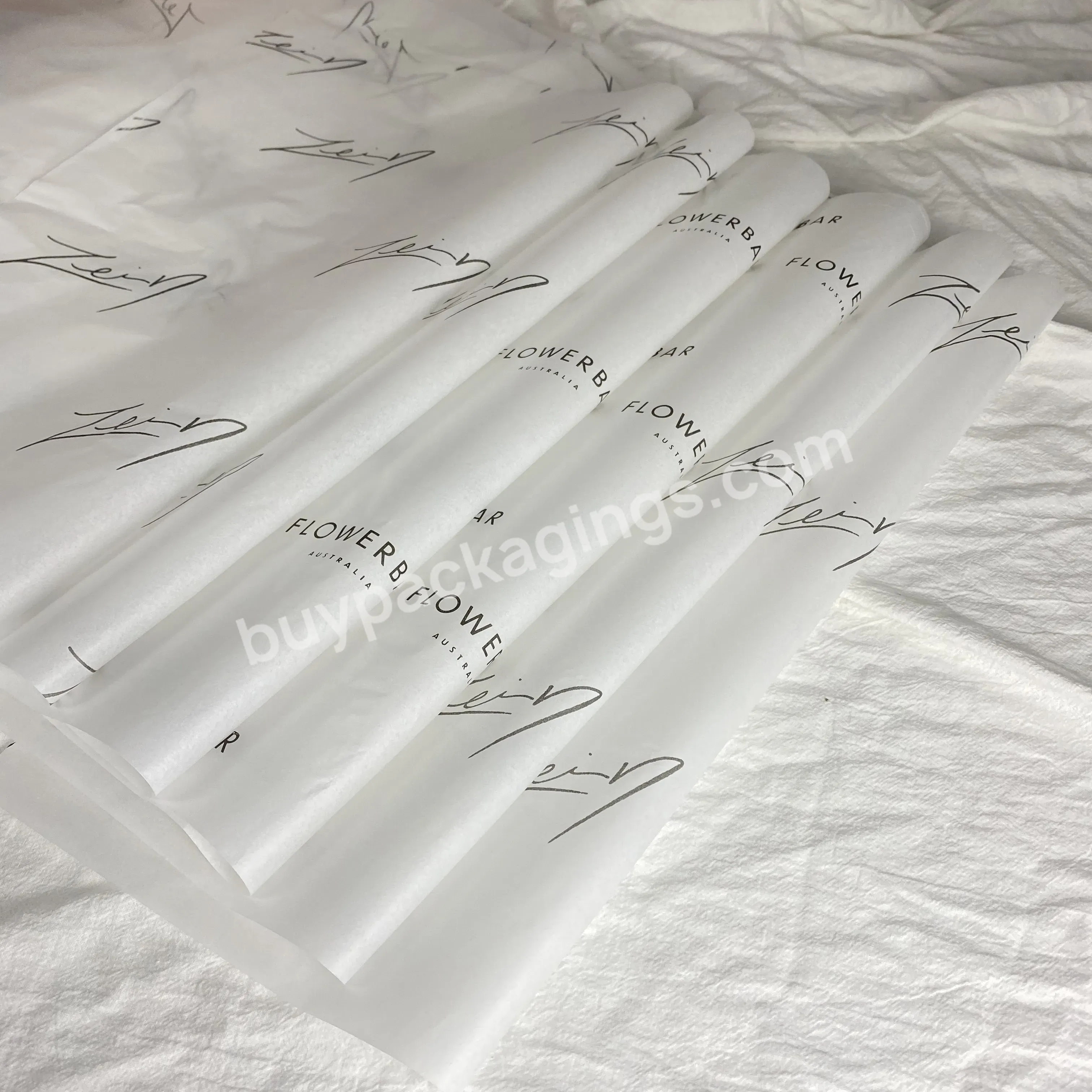 Black Raw Wrapping Paper Smoking Gift Wrap Paper Glassine Flower Paper Wrapping Waterproof For Your Packaging And Promotions